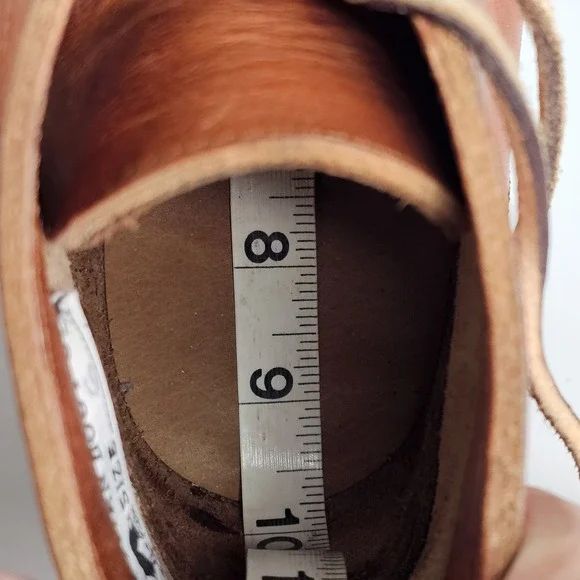 Truman Boot Co Service Work Boots Mens Size 6 USA Chukka Dainite Lug Sole Tan - Picture 16 of 16